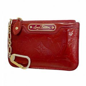 Louis Vuitton Vernis Pochette Cle NM M91737 Rouge Grenadine Women's Wallet/Co...